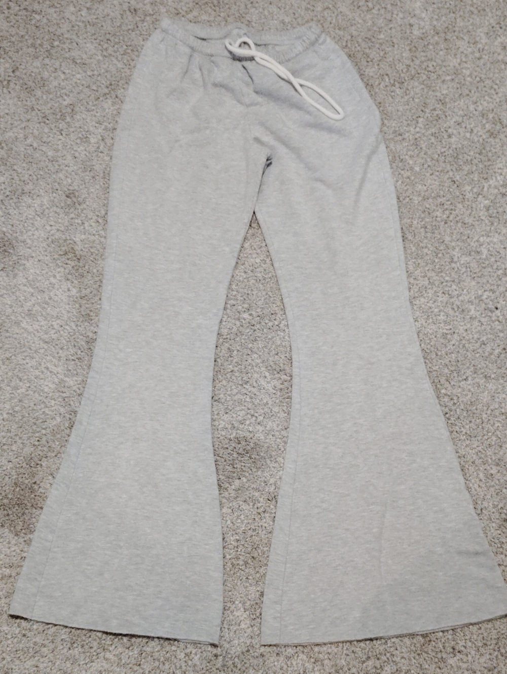 OFFLINE By Aerie Light Gray Flare Sweatpants with Drawstring